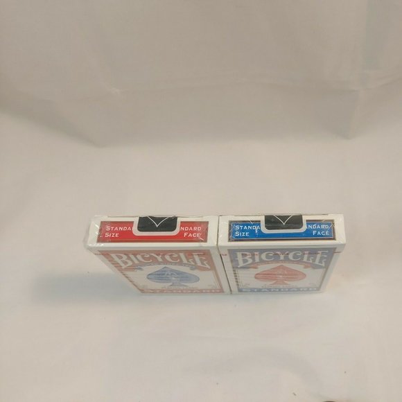 Playing Cards 2 deck Set Bicycle Standard Red&Blue Air Cushion Fisnish USA 2009 - Picture 6 of 9